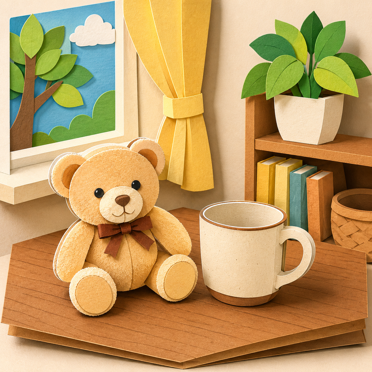 Photo to Paper Cut style example