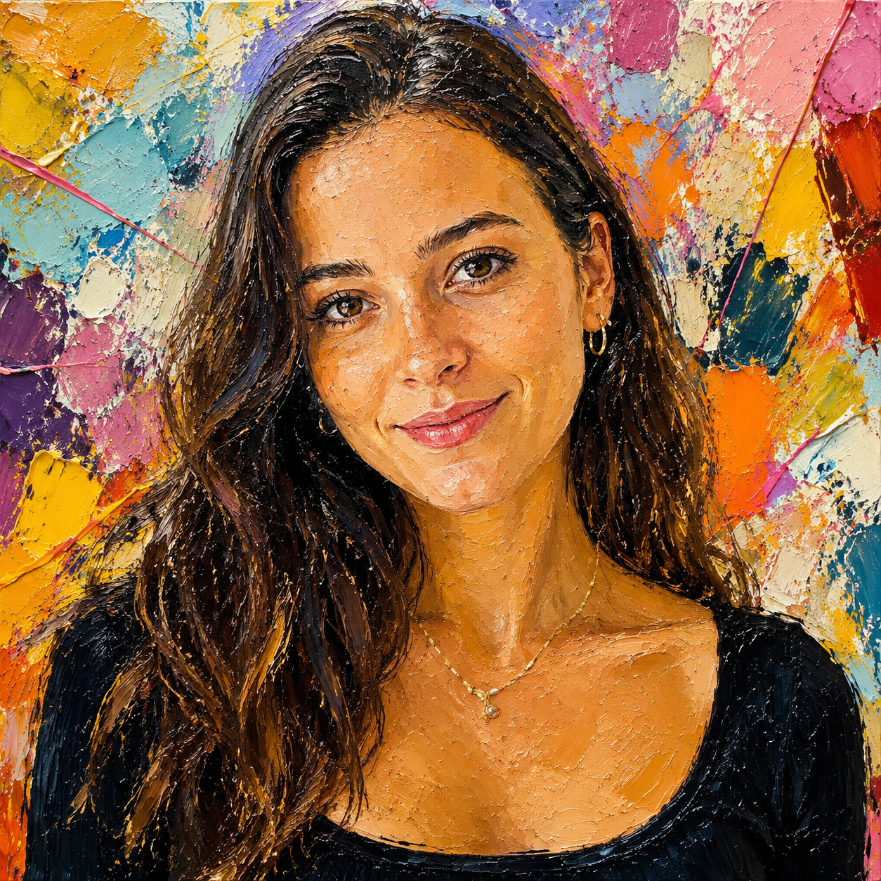 Chaotic Colorful Abstract style example