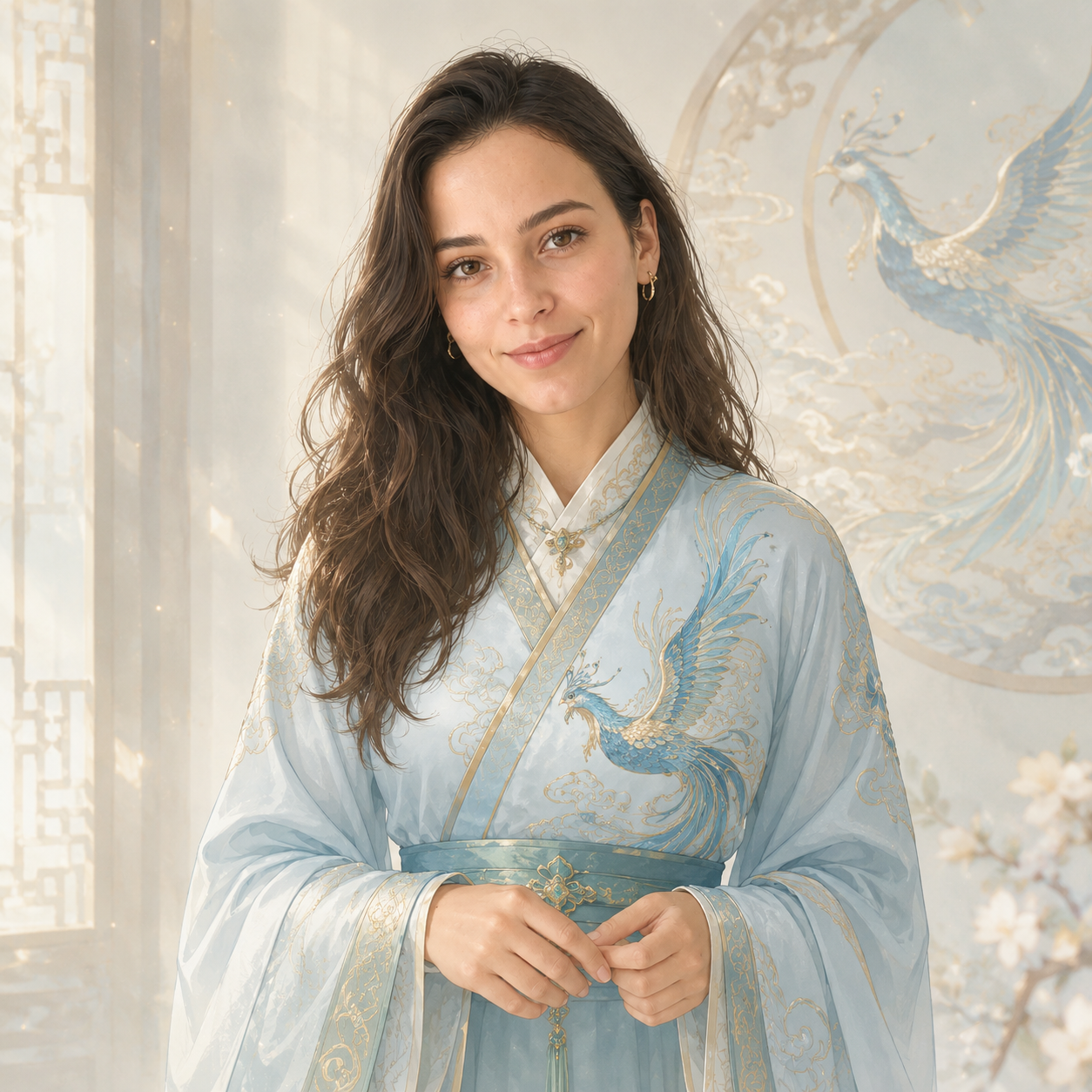 Cyan Phoenix Robe style example