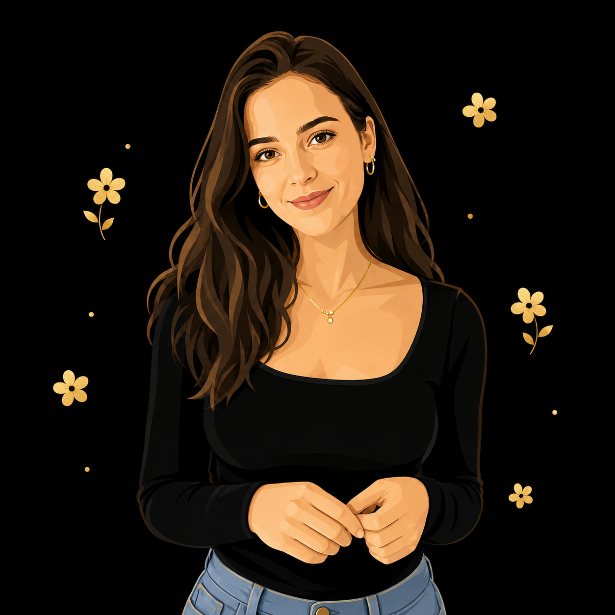 Gold Foil Style style example