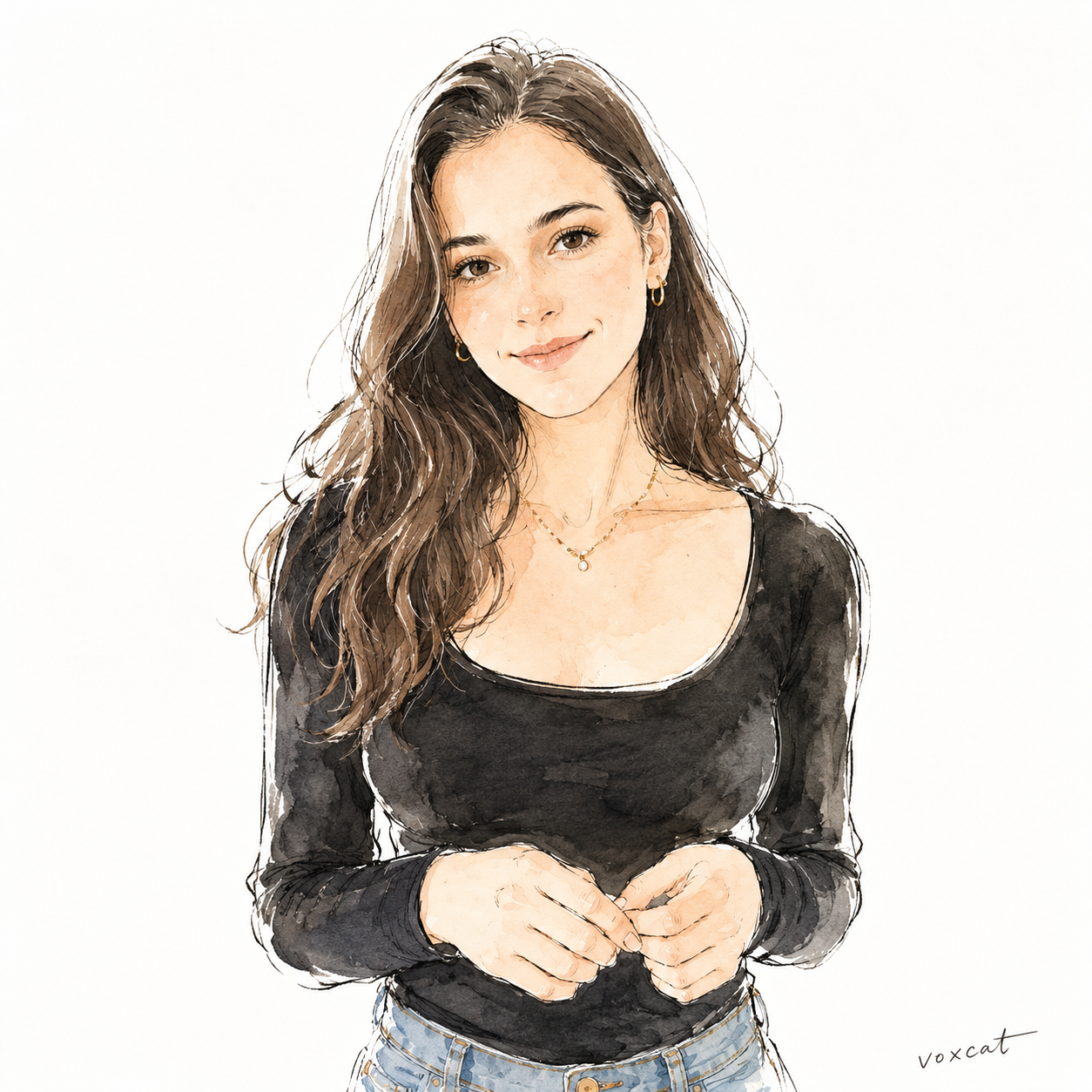Linear Color Portrait style example