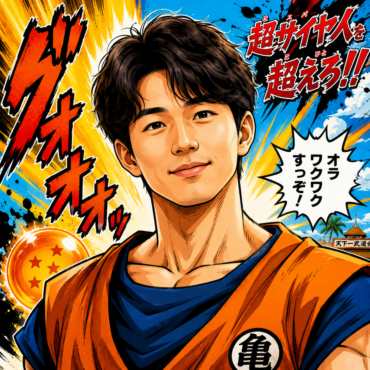 Martial Arts Anime Poster style example
