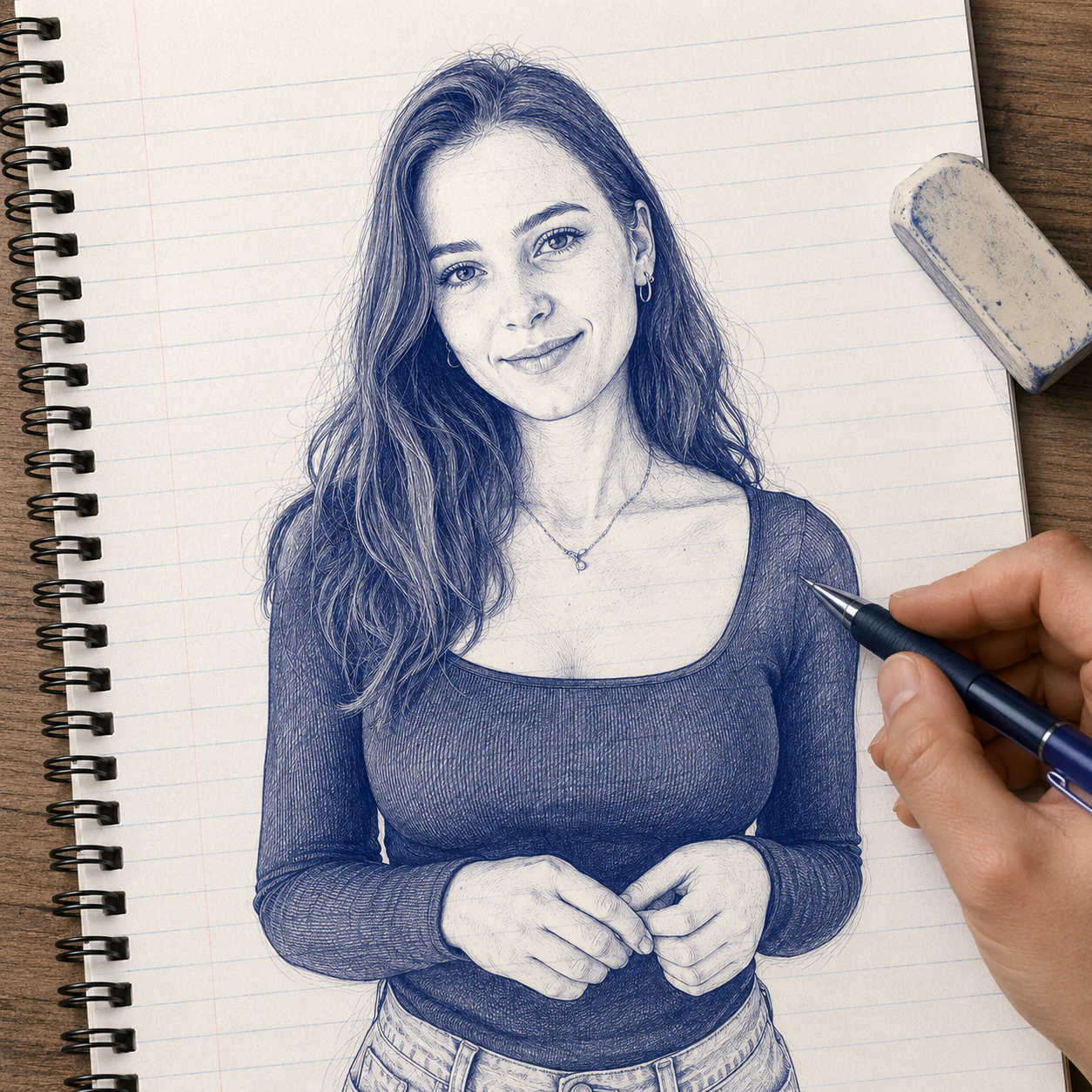 Pencil Sketch style example