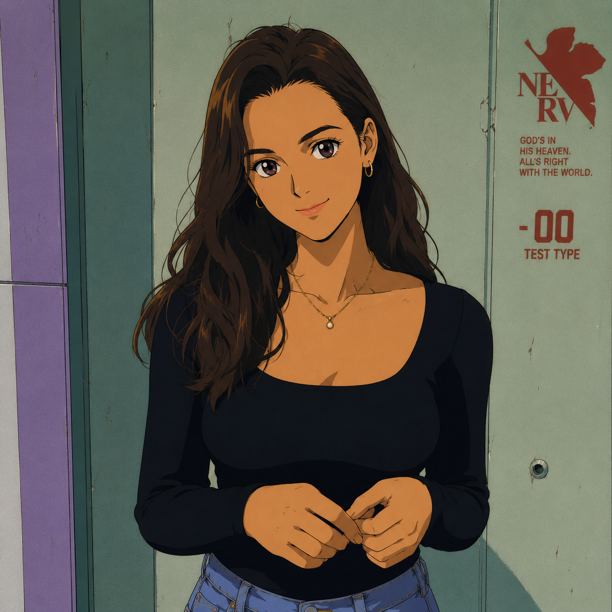 Retro Futuristic Anime style example