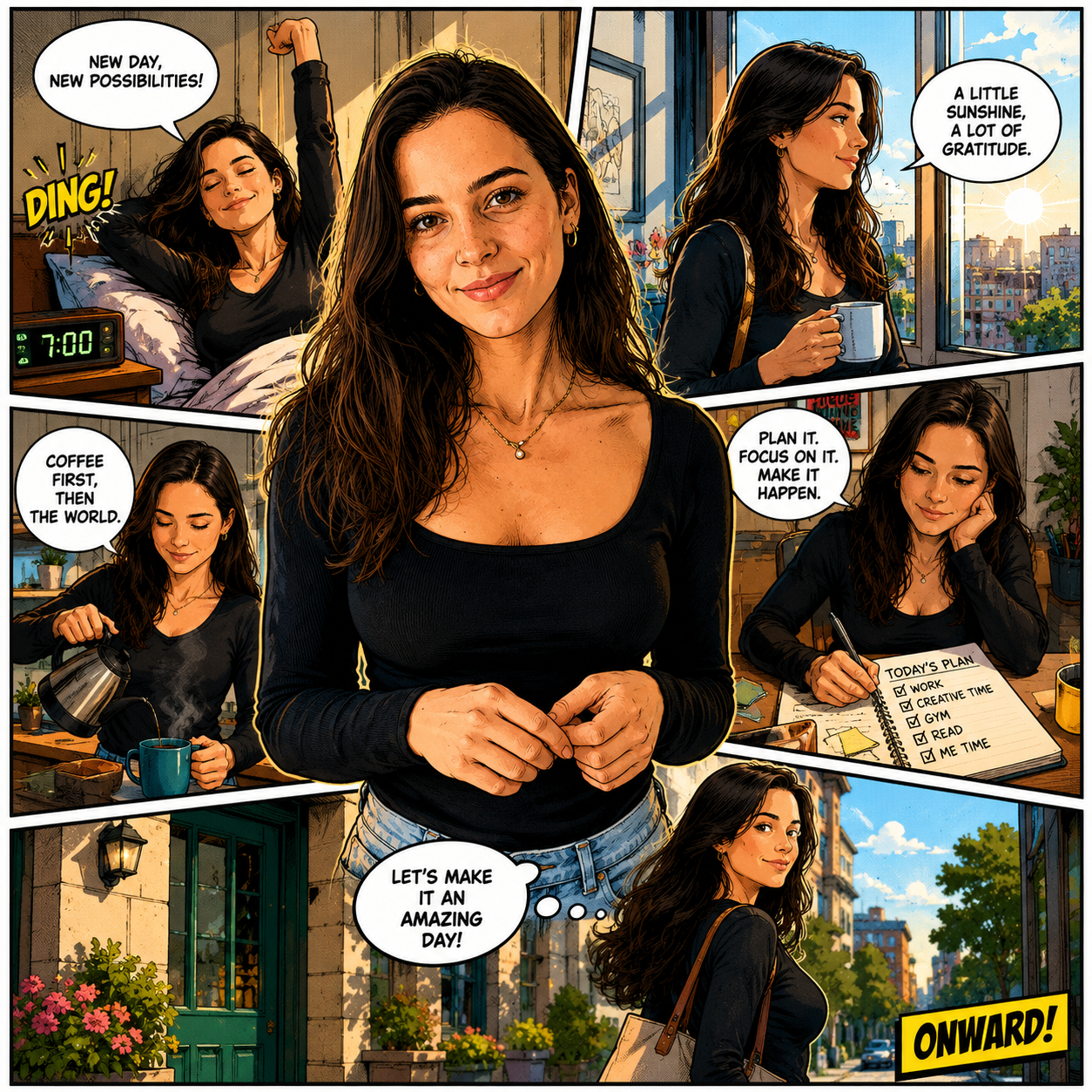 Situational Comic style example