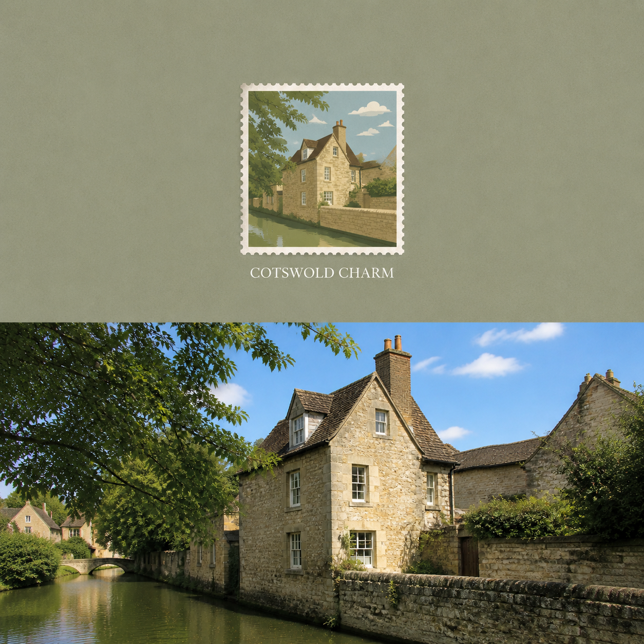 Stamp Collage style example