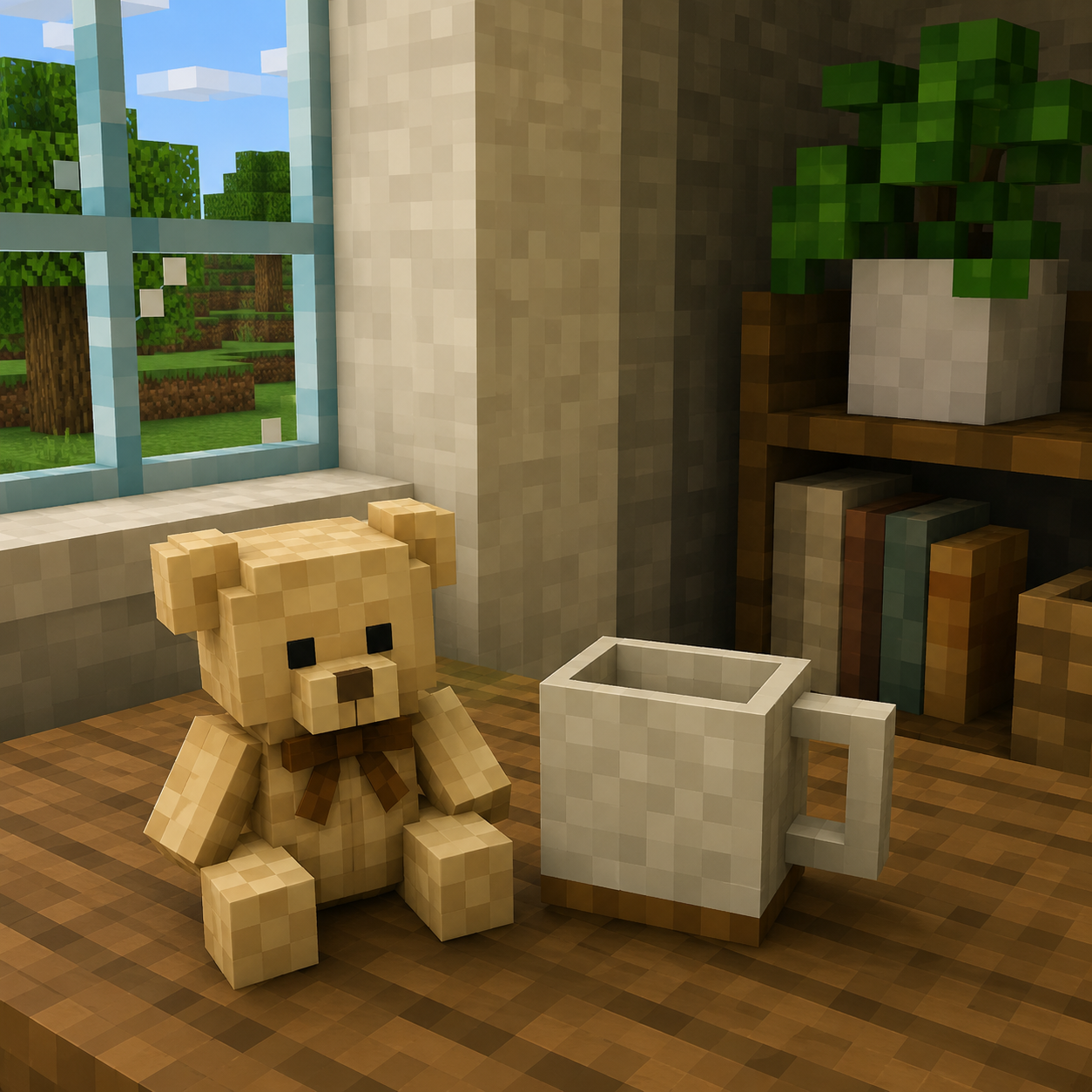 Voxel Block Style style example